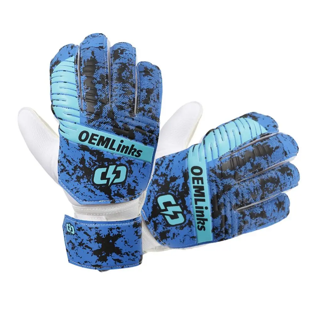 Excellent Football Gloves Wear-resistant Latex Goalkeeper Gloves Non-Slip Colorful Goalkeeper Training Gloves Children