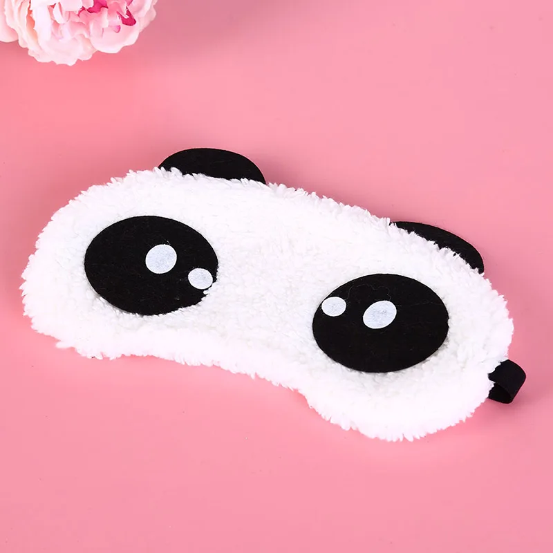 Description Picture 5 of itemCute Cartoon Face White Panda Eye Mask Eyeshade Shading Sleep Cotton Goggles Eye Mask Sleep Mask Eye Cover Health Care 3 Styles