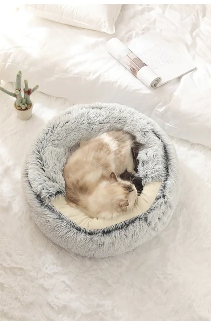 Autumn and Winter soft plush pet bed 3