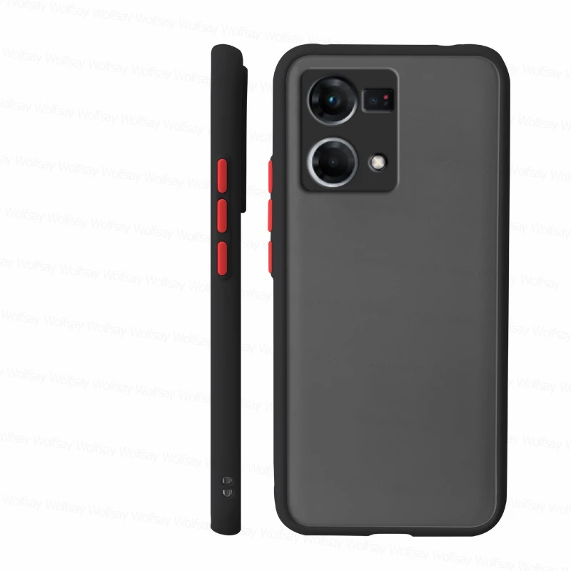 Matēts datora vāciņš priekš OPPO Reno7 4G korpusa Reno 7 4G 5G 7 Pro Cover Triecienizturīgs TPU cietās aizmugures aizsargtālruņa vāciņš priekš OPPO _voghion.com