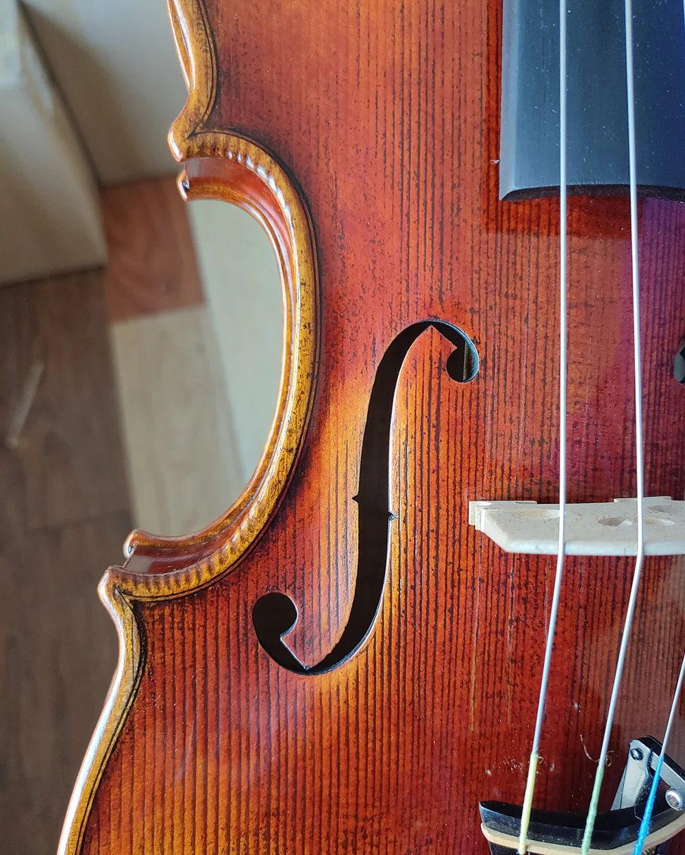 One Piece Back! Master II Level Guarnerius Violin Size 4/4 European Wood Handmade Oil Antiqued Varnish