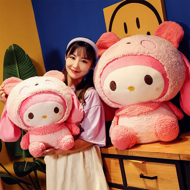 20-95cm Cartoon Kawaii Sanrio My Melody Plush Toy Anime Stuffed Animals Cute Plushie Throw Pillow Dolls for Kids Birthday Gifts - AliExpress