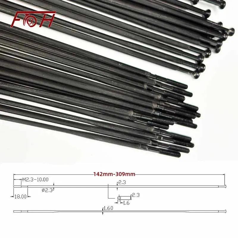 1.8g Lightweight Carbon Fiber Spokes for Road Bike/Mountain Bike, High Strength Aero Design, TT Bike Carbon Spokes 4