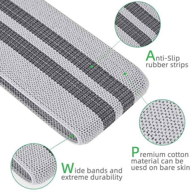 WOSWEIR-1 PC Elastic Rubber Bands Set for Women Men for Fitness Gym Home Resistance Booties Band Hip Circle Expander Workout 4