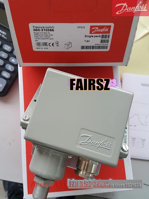 Original DAN.FOSS KPS33 060-310366 Pressure Switch FAIRSZ STORE