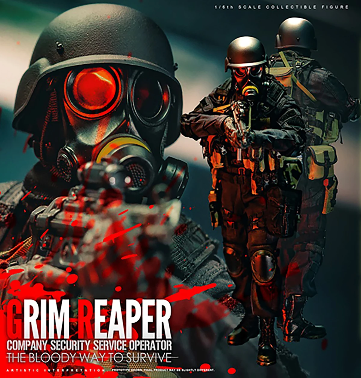 EKUAZ STUDIO EKS05 1/6 Hunk Grim Reaper Company Security