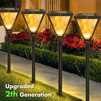 Solar Outdoor Lights Solar Torch Lights with Flickering Flame Waterproof Solar Powered Pathway Lights Landscape Decorative Light 1