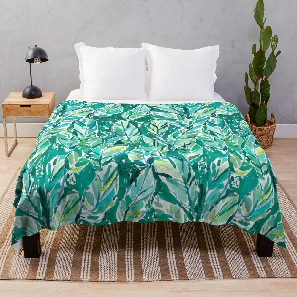 

Одеяло в виде банановых листьев и джунглей, одеяло для дивана, дивана, мягкое ворсистое одеяло