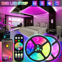 LED Strip Light RGB 5050 Bluetooth APP Control USB Led Flexible Lamp DC 5V Ribbon Diode Tape For Party Living Room Festival