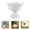 White Wedding Urn Flowerpot Decor European Style Holder Decorative Plant Artificial Plants Outdoor 6