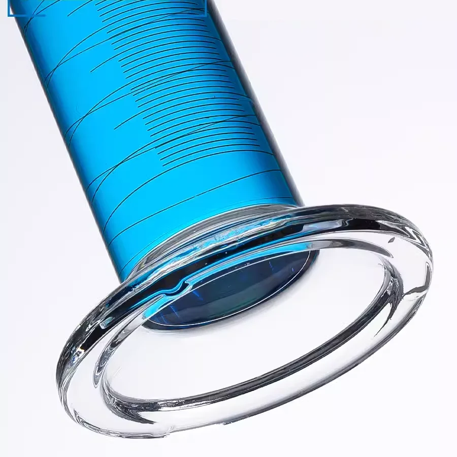 유리 스토퍼 스토퍼 및 눈금 실린더 화학 실험 장비, 등급 A, 5, 10, 25, 50, 100, 250ml
