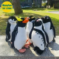 Realistic Yellow-eyed Penguin High Fidelity Penguin Plushie Penguin Plush Toys Lifelike Stuffed Animals Simulation Toys Kids 1