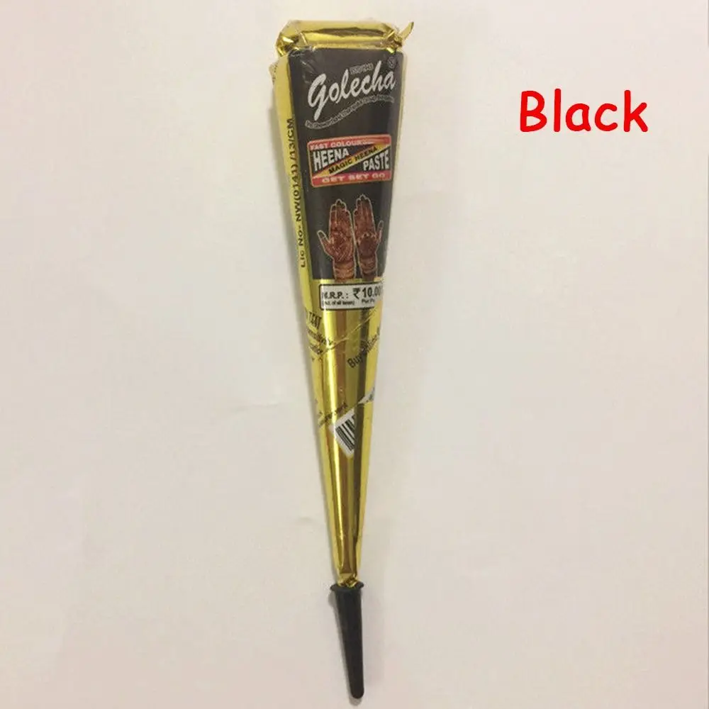 1PC Indian henna tattoo paste cone body paint natural herbal heena mehndi temporary tattoo kit skin paint cream henna cones