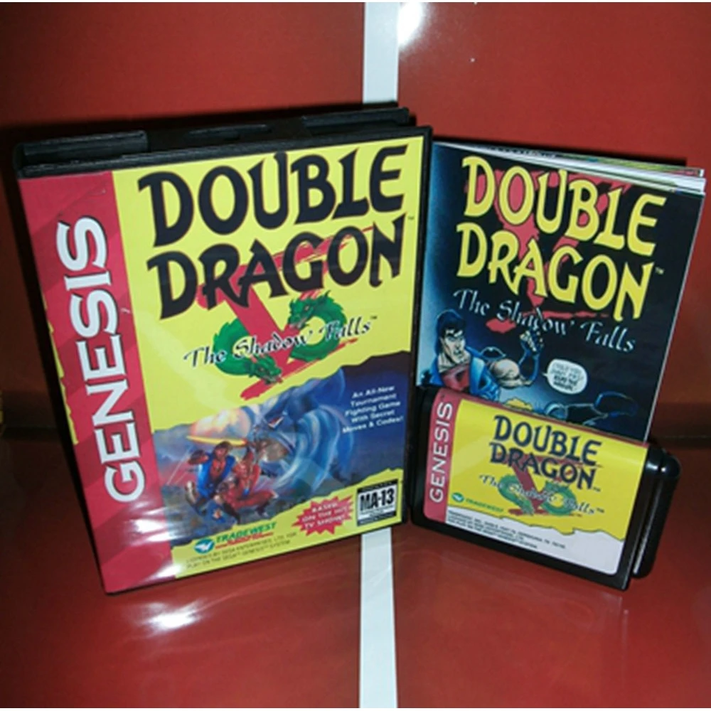 

Новое поступление, игровая карточка Double Dragon 5 16 бит MD с розничной коробкой и руководством для Sega Mega Drive/ Genesis