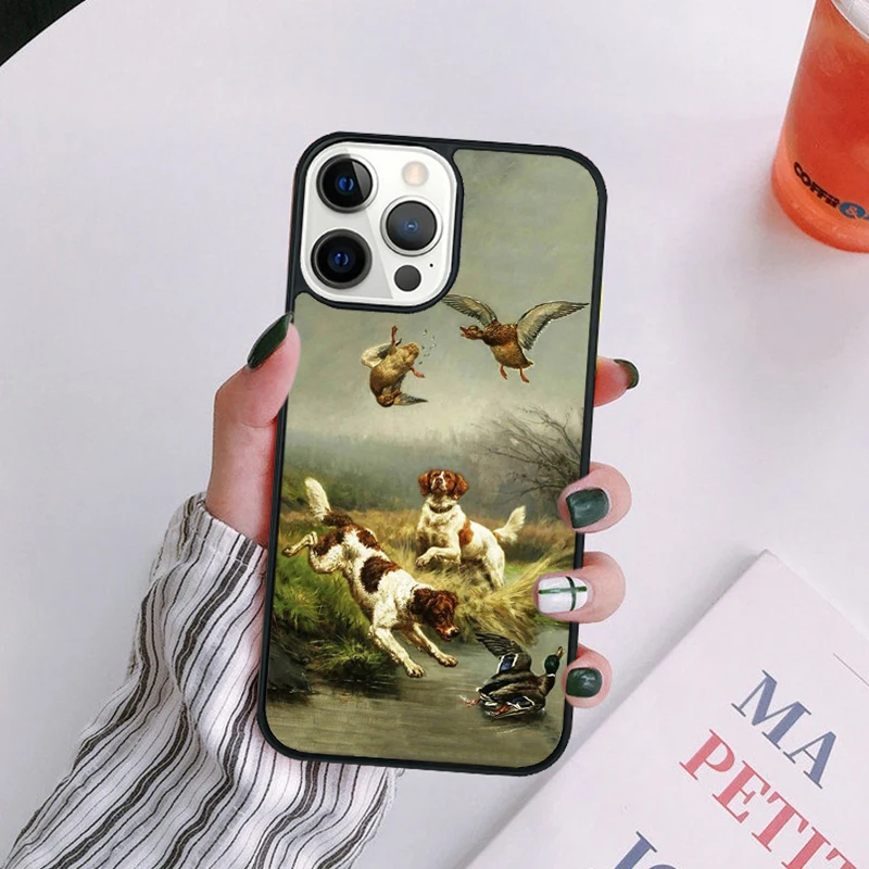 Hunter Dog Hunting Phone Case For iPhone 16 15 14 13 12 Mini 11