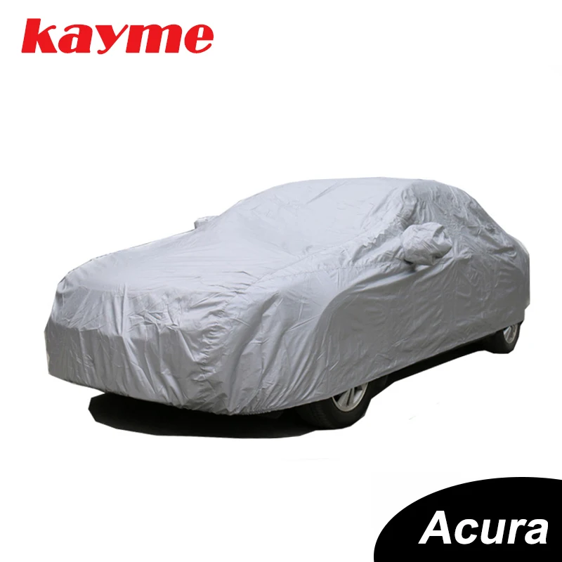 Kayme Dustproof Full Car Covers 170T Polyester Universal Sun UV Resistant Protection Cover For Acura Mdx Tl Rl Rsx Tsx