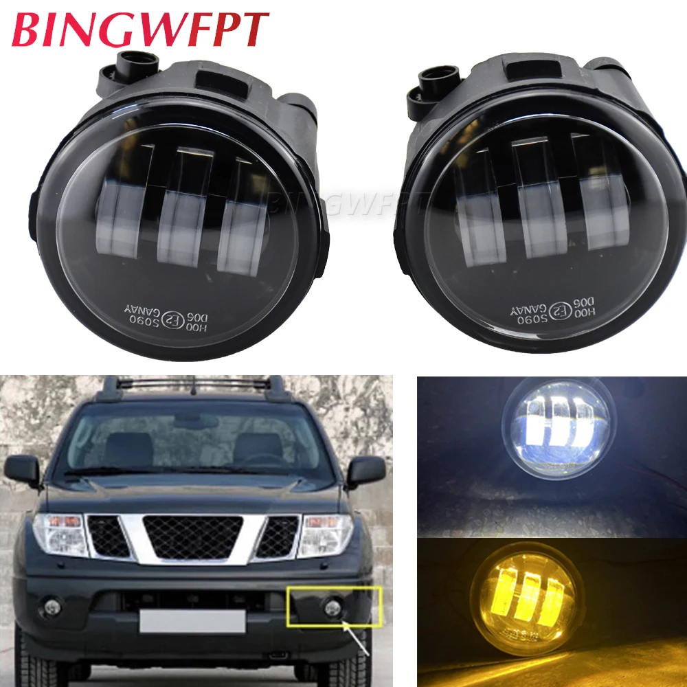 Luz antiniebla delantera de coche, lámpara LED de circulación diurna