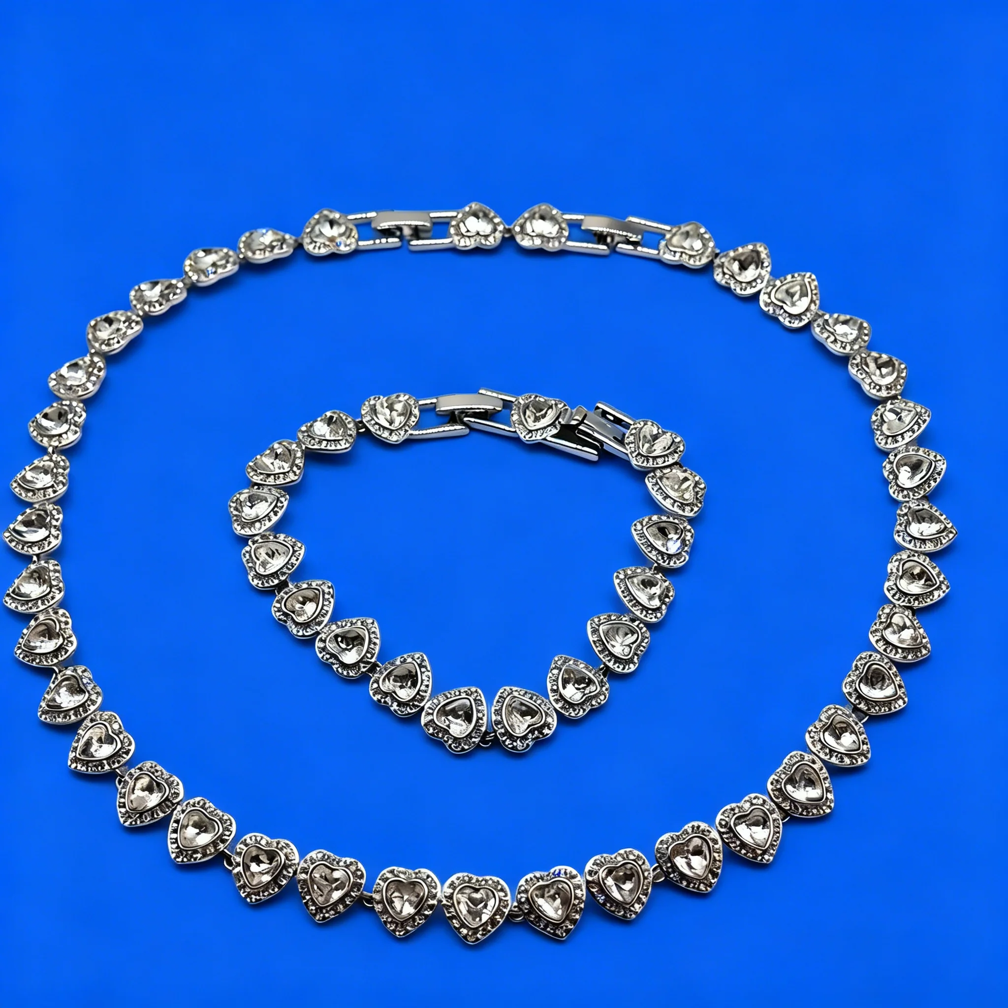 1pc S925 Sterling Silver Round Jewelry Set, Unique Earrings,Bracelet,Necklace, For Daily, Party, And Banquet Decor 5