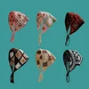 French Ins Retro Handmade Crochet Triangle Headband Towel Female Personality Travel Photo Headscarf Seaside Vacation Hair Band 1
