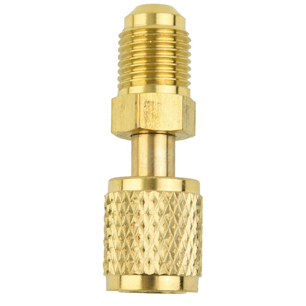 

Adapter Male 5/16 X F1/4 SAE For Air Conditioning Systems R32 R410a High Quality Material, Durable And Practical To Use Brass