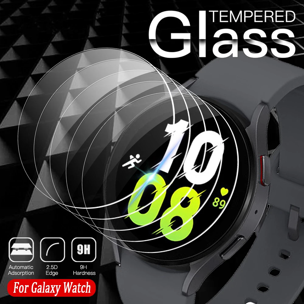 

9H Tempered Glass for Samsung Galaxy Watch 5 4 40/44mm Classic 42/46mm Watch3 41/45mm 5Pro Anti Scrach Film HD Screen Protectors