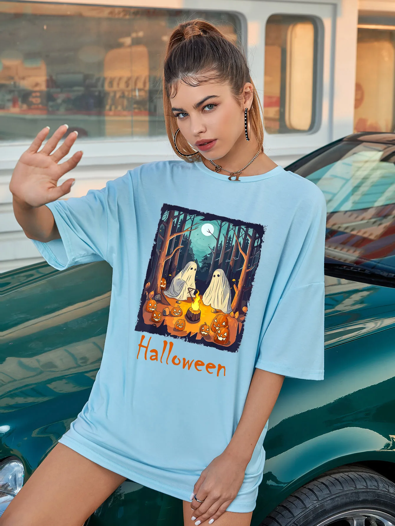 Oversized Halloween T-Shirt