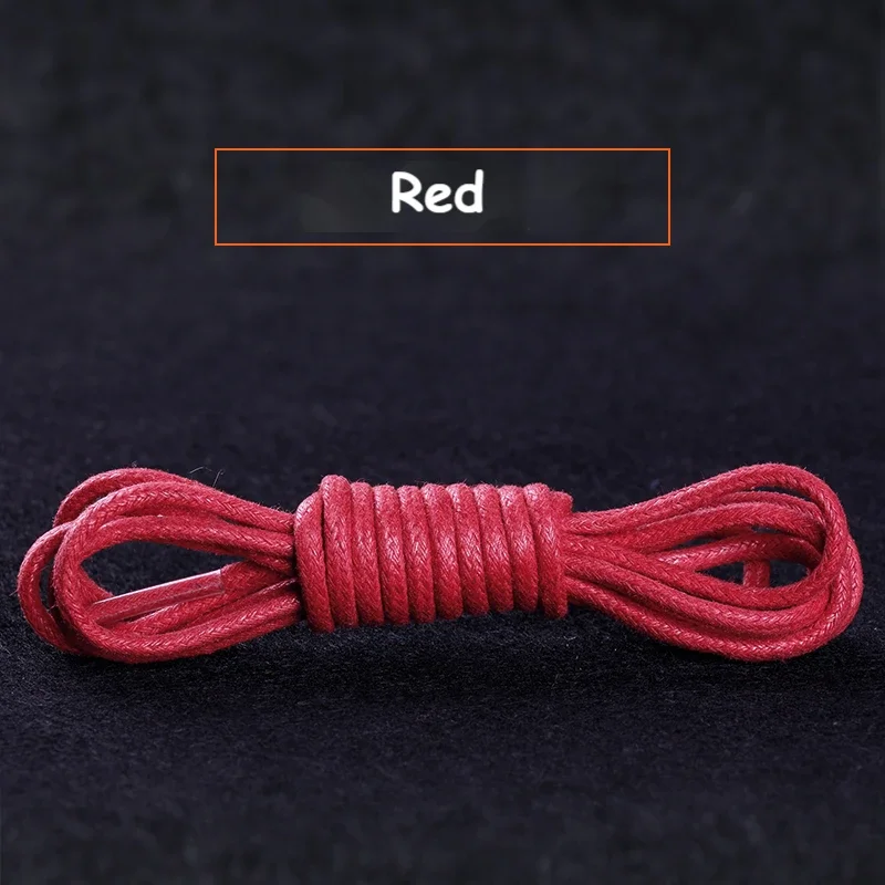 Elegant Round Waxed Shoelaces for Leather Boots and Shoes