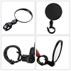 SEAMETAL Motorcycles Rearview Mirror Side Mirror For Safety View Turning Left Right Mirror Adjustable Mini Autocycle Rear View 4