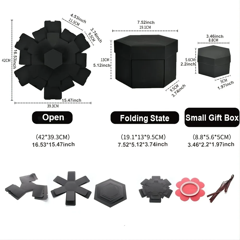 Explosion gift box set DIY photo album for couples mother's day wedding anniversary
