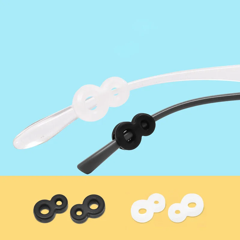 

10Pairs 8 Shape Anti-slip Silicone Eyeglasses Ear Grip Hook Eye Glasses Grip Temple Tip Holder Spectacle Eyewear Accessories