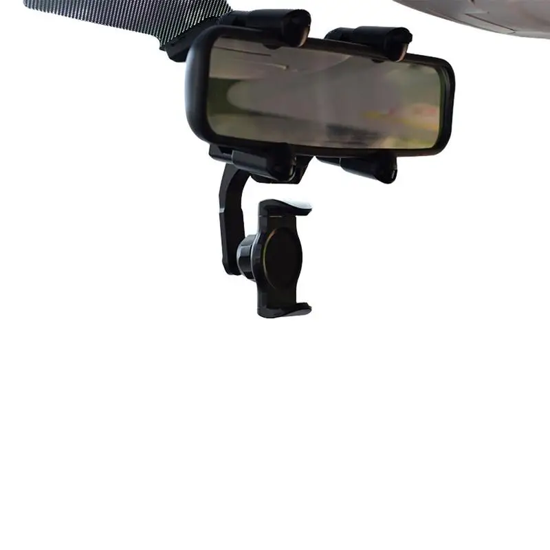 

Car Rearview Mirror Bracket Rotatable And Retractable Car Phone Holder 360 Rearview Mirror Phone Holder Multifunctional