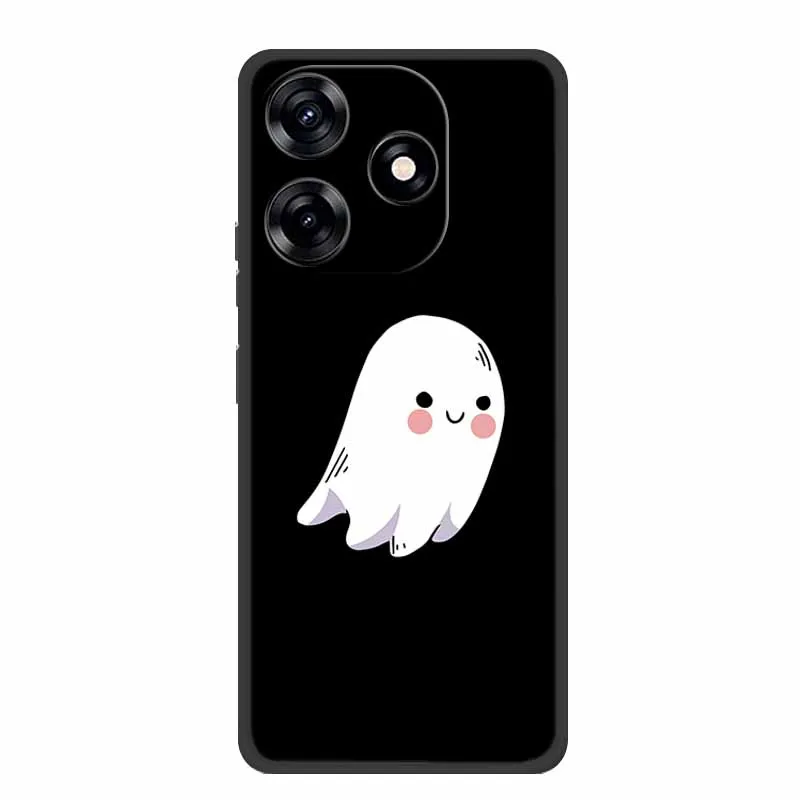 Premium Black Silicone Soft Phone Case - 6.6 Protective Back Cover Shell