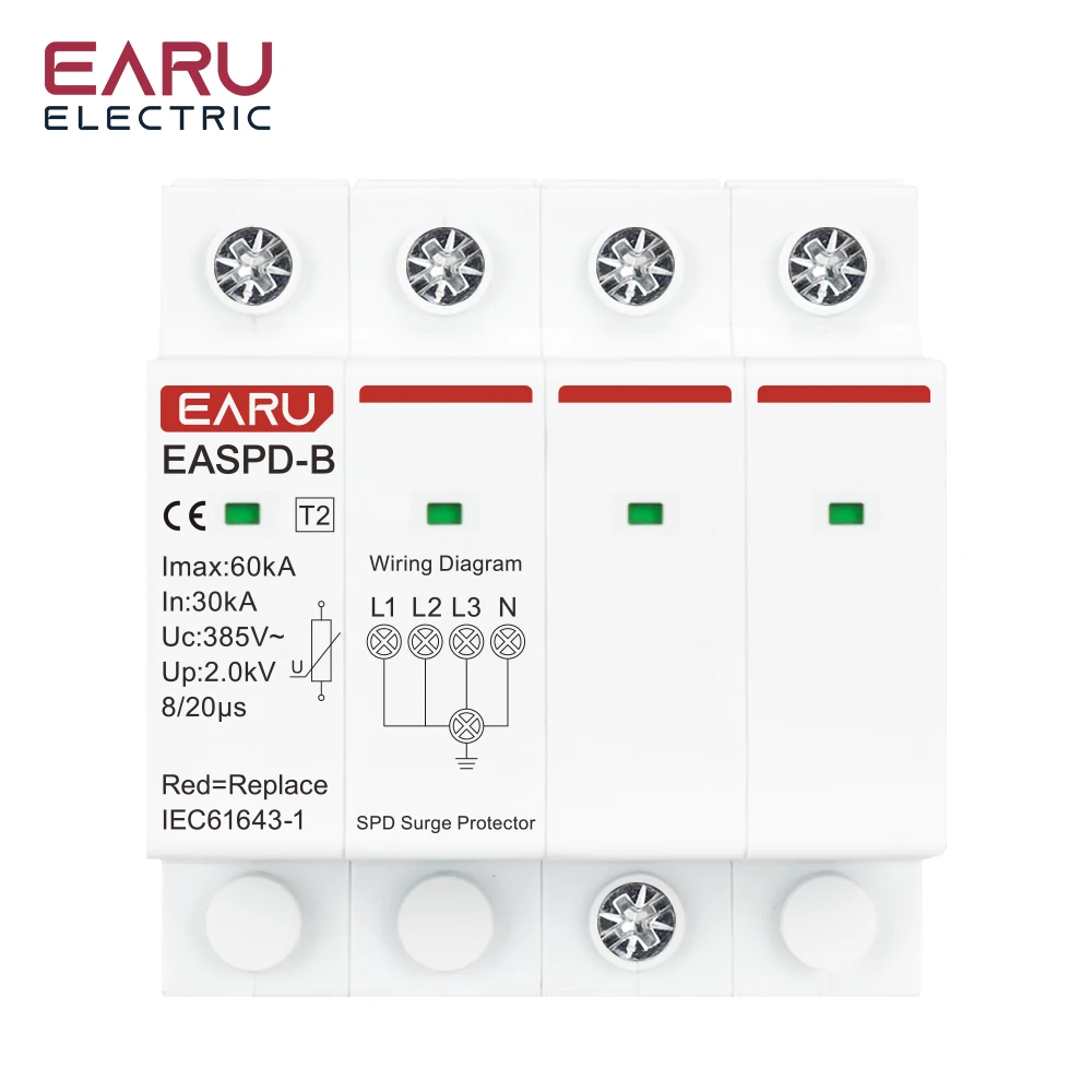 SPD Surge Protector Device Arrester Low Voltage House Surge Voltage Protection f