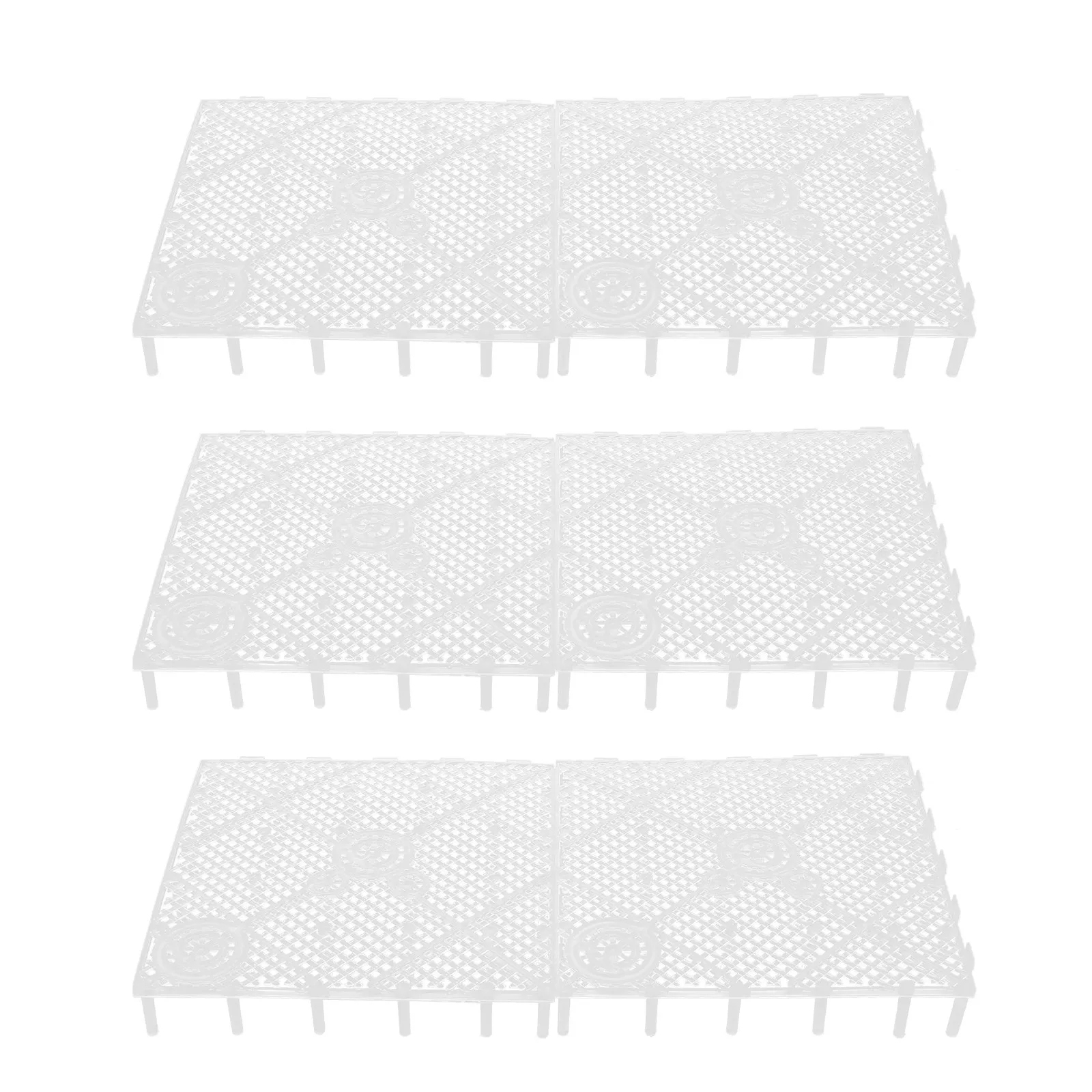 6Pcs 편리한 수족관 필터 플레이트 플라스틱 자갈 필터 보드 강력한 접합 지원 무제한 확장 DIY 물고기 탱크