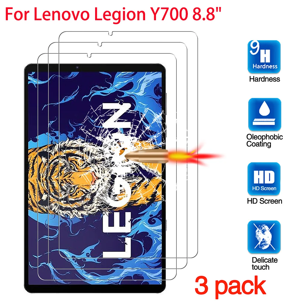 

Закаленное стекло для Lenovo Legion Y700 8,8 дюйма 2022 дюйма, 3 шт., защита экрана планшета, защитная пленка, HD Защитное стекло для планшетов