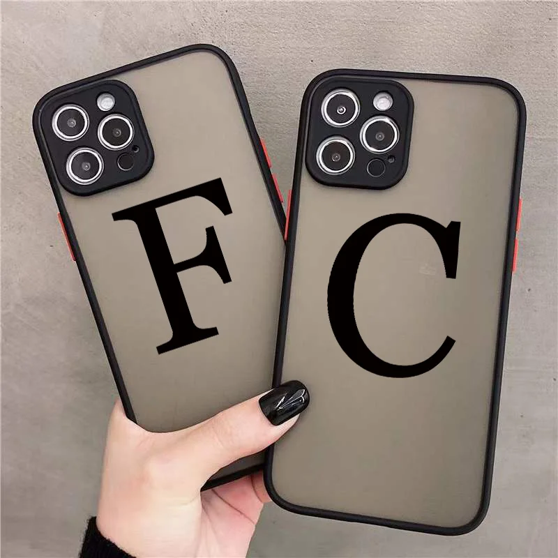 Sleek Black Phone Case with Camera Protection - Matte Hard PC Cover