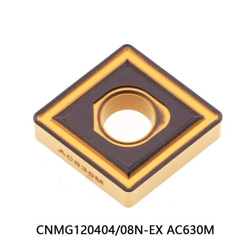 

100% Original Carbide Inserts CNMG120404N-EX CNMG120408N-EX AC630M Lathe Cutter CNMG120404 CNMG120408 N-EX CNMG 120408 Turning