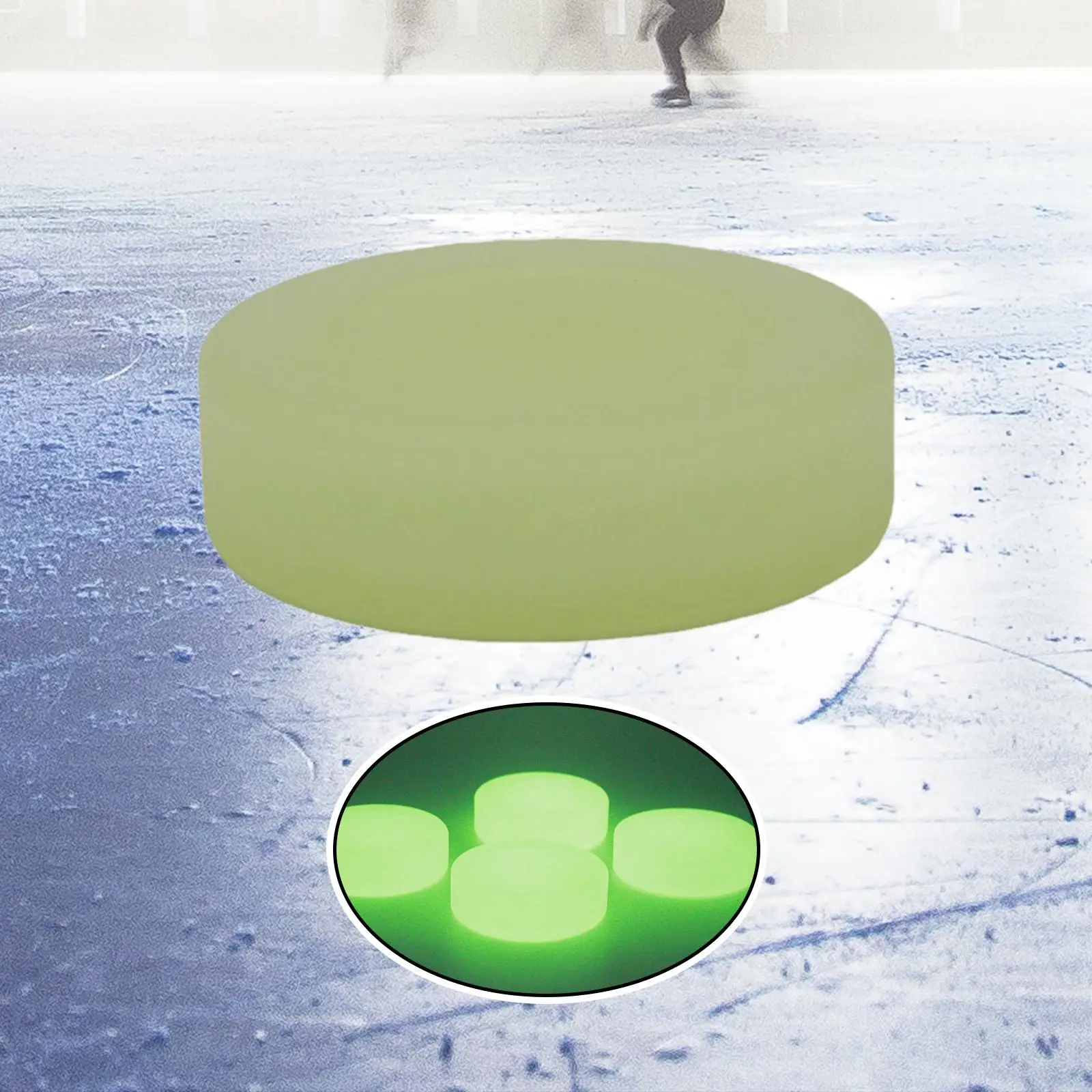Ice Hockey Puck Glow in Dark Hockey Ball Outdoor Games Luminous Portable Kids Toys Gifts Diameter 7.2cm Party Puck