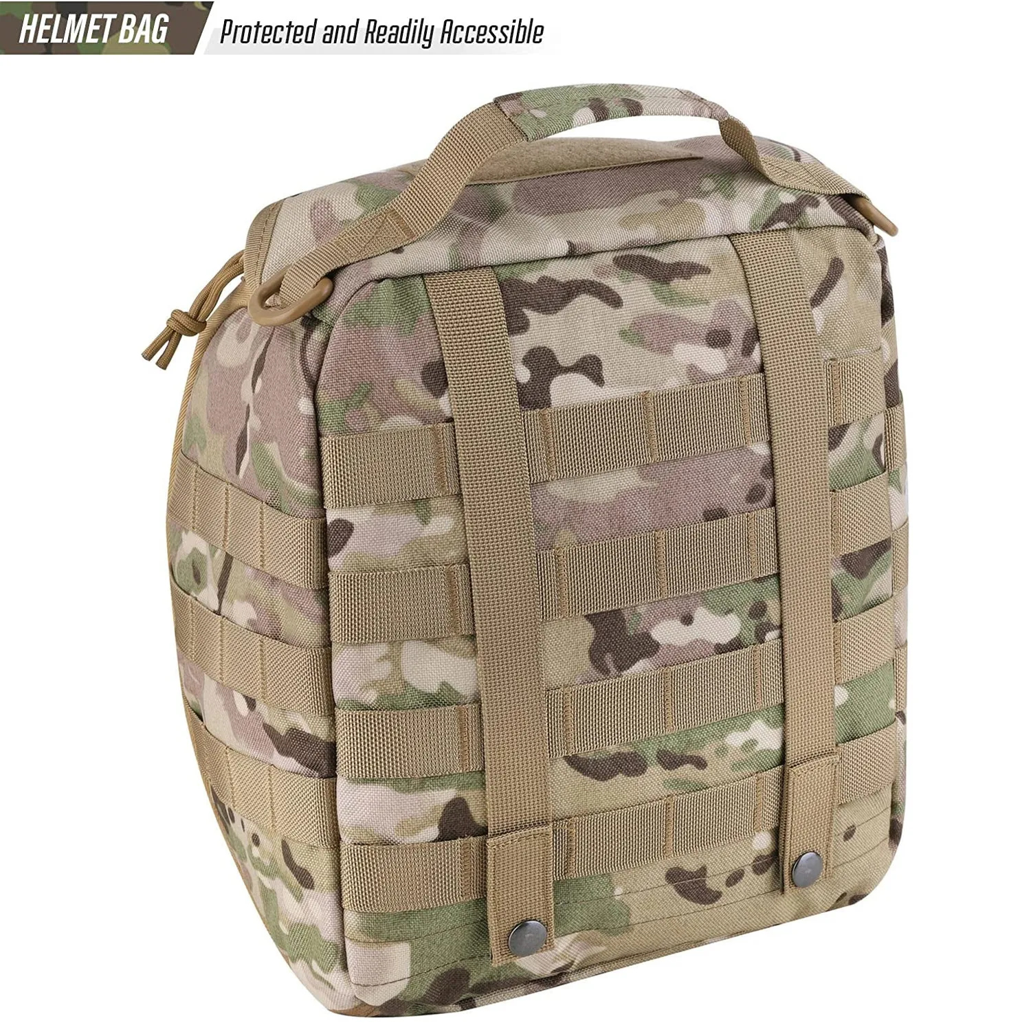 1Pcs Tactical Helmet Bag Pack Multi Purpose Molle Storage Military Carrying Pouch for Sports Hunting Shooting