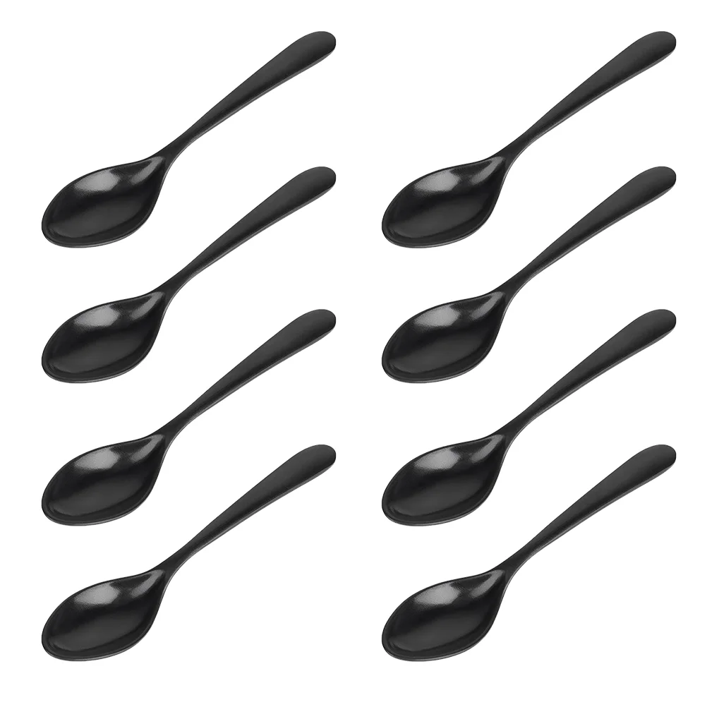 8 Pcs Spoons Rice Spoons Practical Soup Spoons Melamine Porridge Spoons