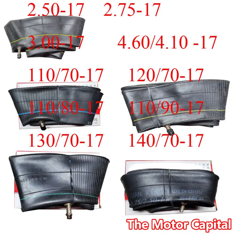 Moto 17 Pollici Serie Camera D'Aria 3.00/3.50-17 110/70/80/90-17 130/140/70-17