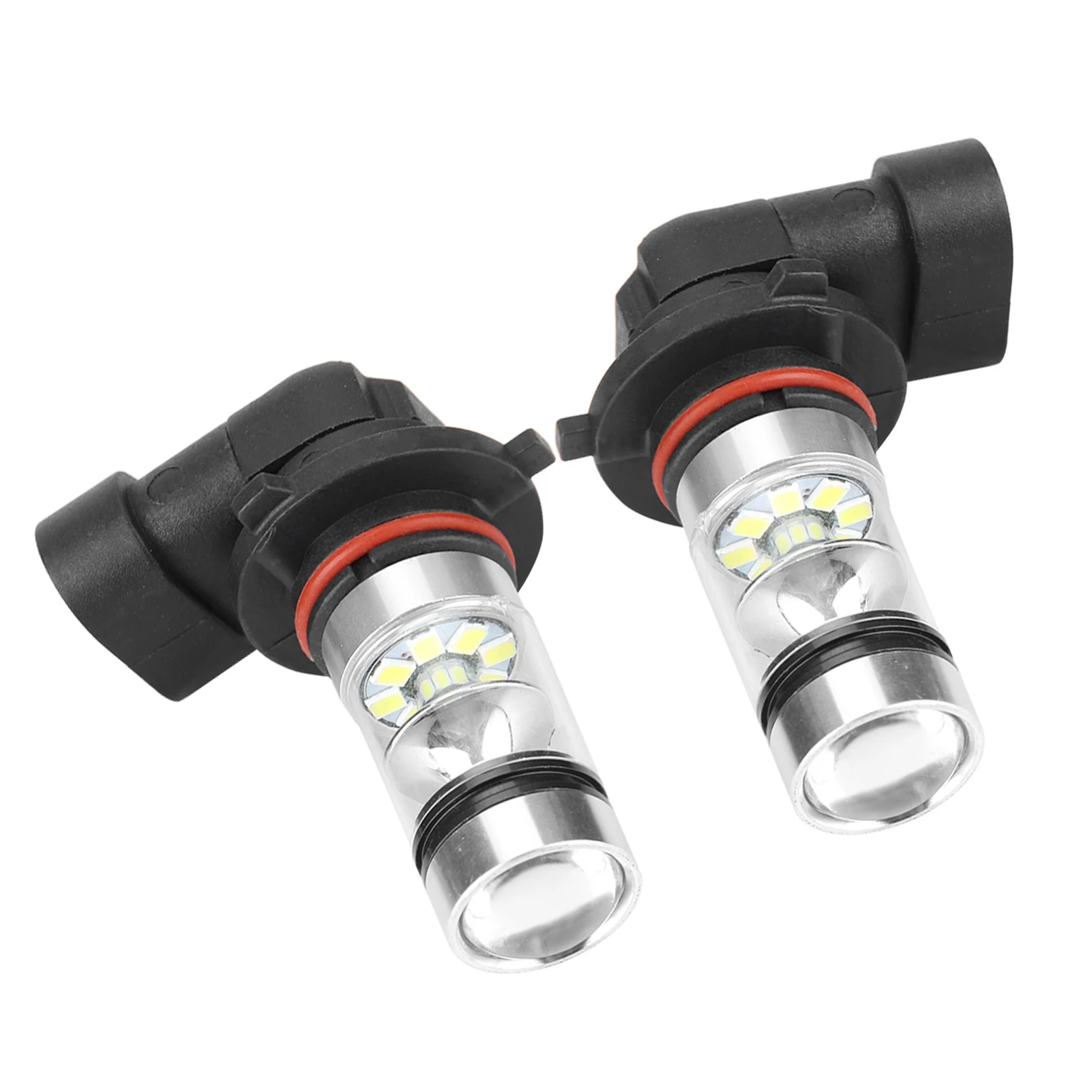 백색 LED 고휘도 헤드라이트 전구 키트, 안개등, 자동차 운전 램프, 9006, HB4, 100W, 2 개