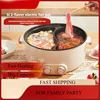 220V Electric Hot Pot Household Food Cooking Machine Multi Cooker 2 Flavor Hot Pot/steaming Cooker/Split Type Pot Available 1