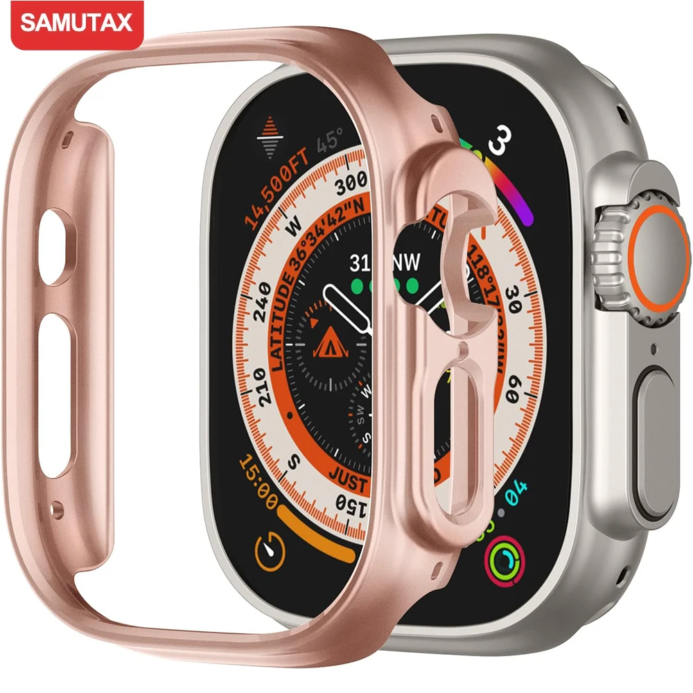 Matte Shockproof Protective Bumper for Smartwatch – Hard PC Edge Cover