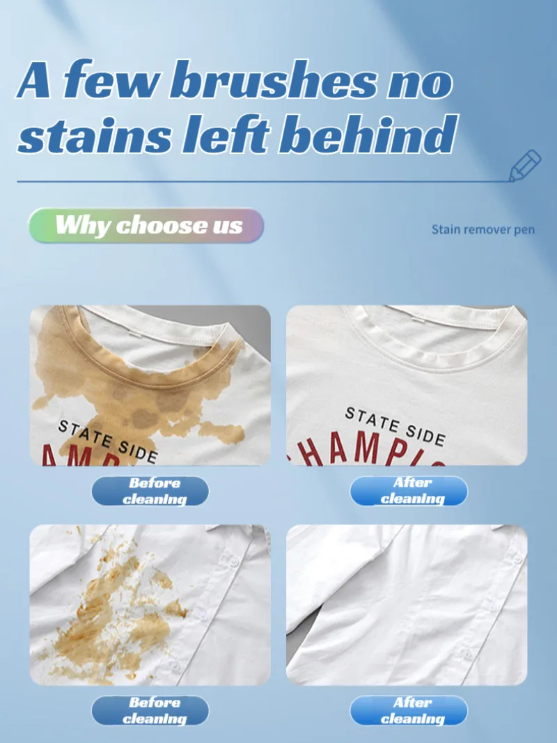White Clothes Powerful Portable tant Stain Instant Stain Remover Pen Portable Travel-Friendly Wash