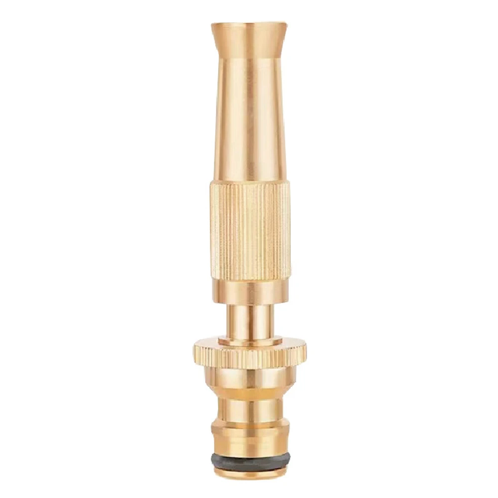 

Durable Brass Color Faucet Atomizing Nozzle Inline Connector for Watering Plants Gardens Trees Nozzle Pipes Hose Adapters