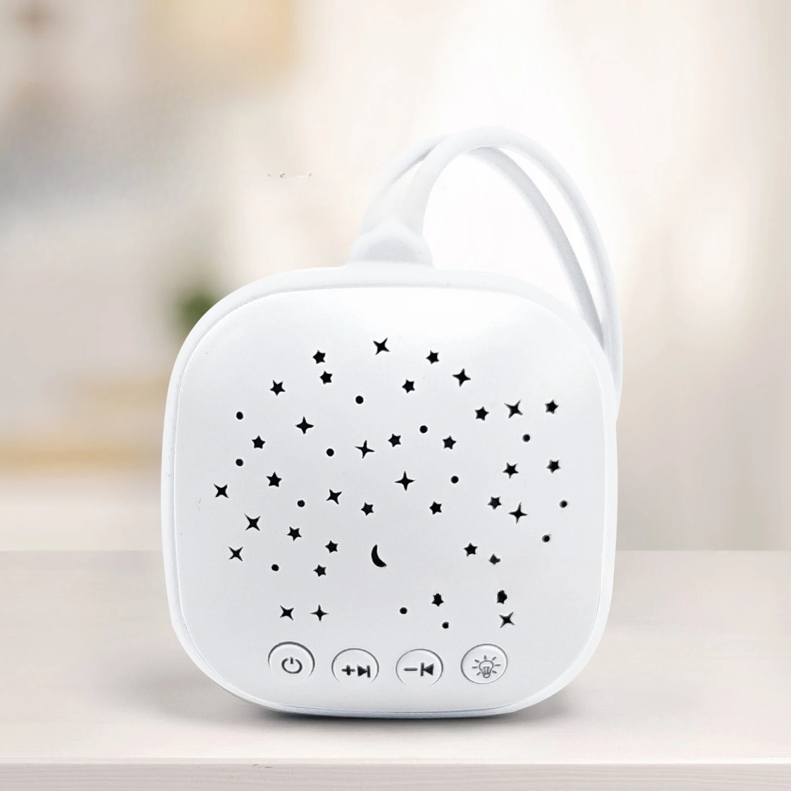 6/10/20Songs White Noise Sound Machine Portable Baby SleepMachine Soothing Sounds Volume Adjustable Builtin Rechargeable Battery