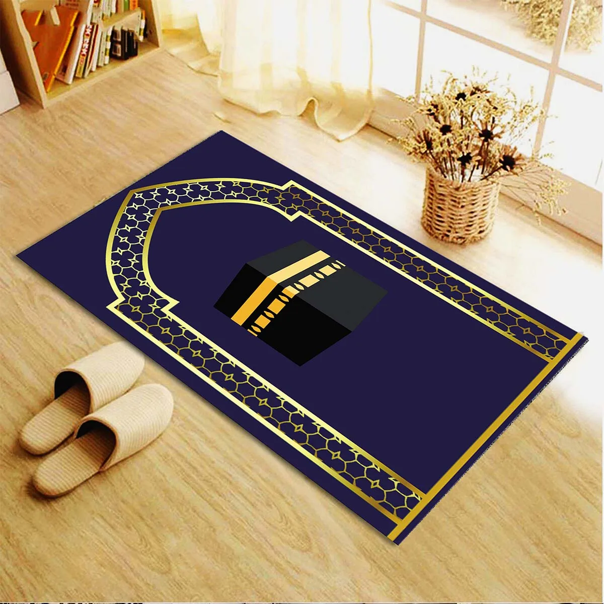 Tapis de prière musulman lea, tapis de sol pour salon, porte-virus, chaise en peluche non ald, polymères HOCarpet, tapis en fourrure dans la chambre