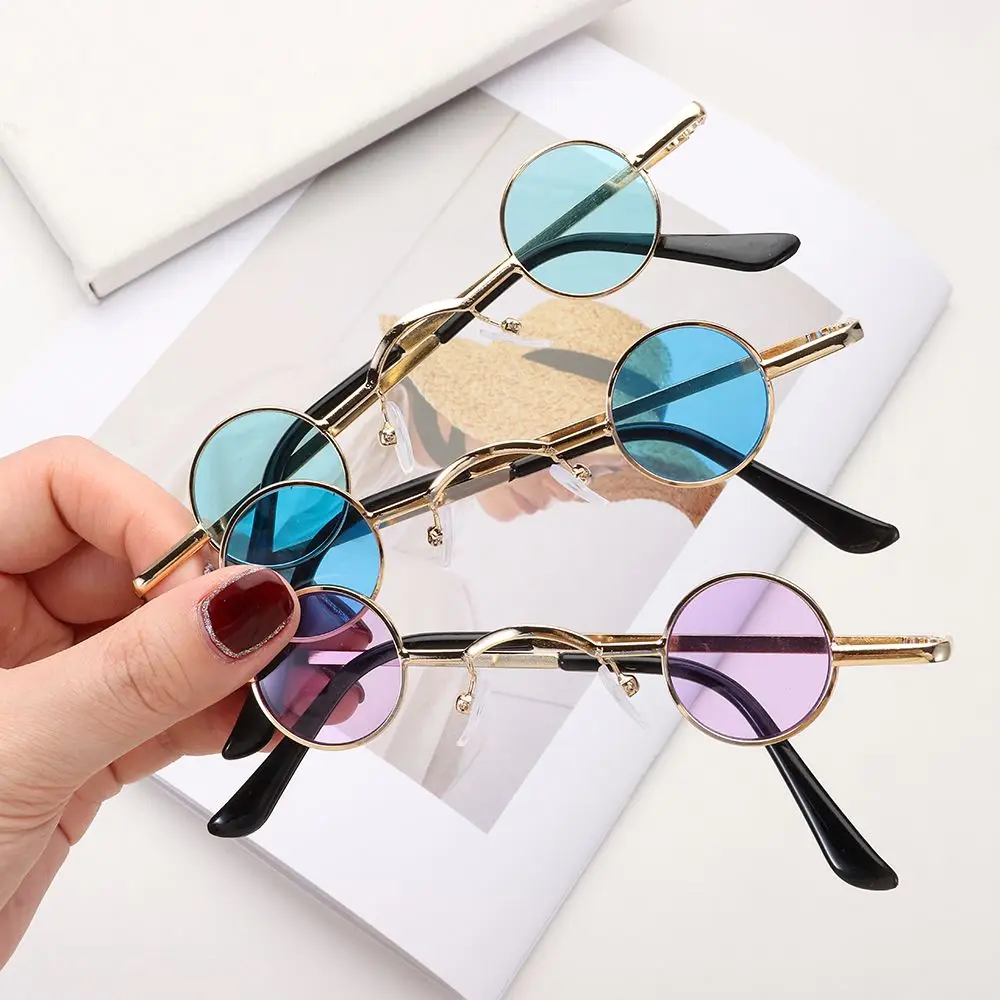 Small Round Sunglasses for Women Men Ultra Metal Frame Hip Hop Punk Sun Glasses Candy Color Sunglasses Ins Fashion Shades