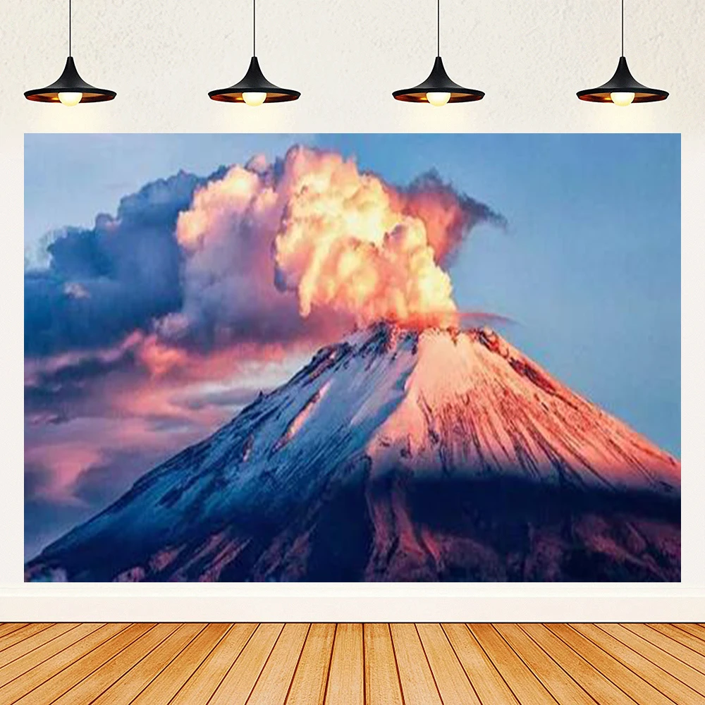 Eruption Thema Vulkan Magma Geburtstag Party Hintergrund Dekoration Junge Junge Mädchen Geschenke Baby Dusche Fotografie Requisiten Banner – Detail 4